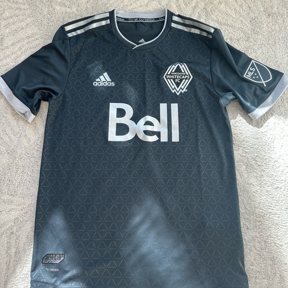 Adidas Vancouver Whitecaps FC Away Jersey Black/Silver Sz S - Picture 1 of 6